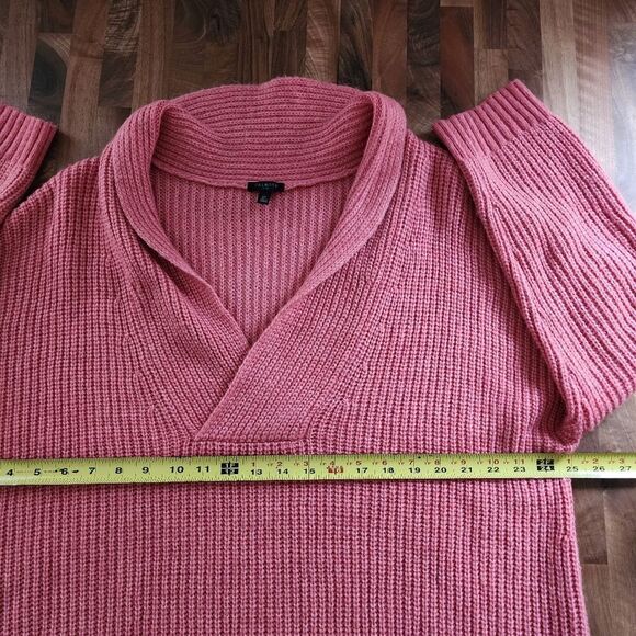 Talbots Shawl Collar Shaker Stitch Pullover Sweater Size Women's Plus 2X - Picture 7 of 10